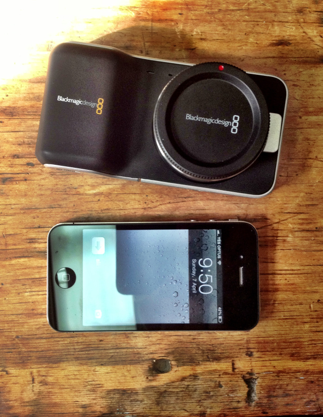 BMD口袋型電影攝影機(BMPCC)與Iphone 4的比較